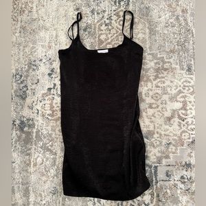 Satin Black Slip Dress